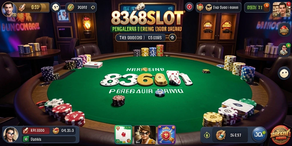 Tampilan gameplay 8368SLOT yang menarik dan penuh aksi poker.