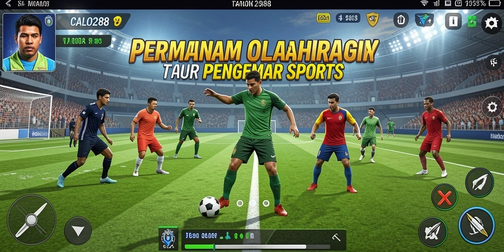 Tampilan gameplay yang menarik dari CALO288 saat pertandingan olahraga.