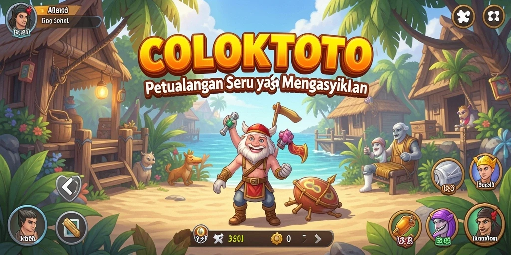 Gameplay COLOKTOTO yang penuh aksi dan petualangan.