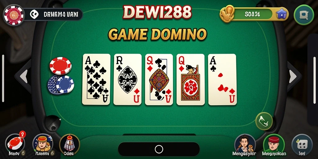 Screenshot gameplay DEWI288 menampilkan serunya bermain Domino.