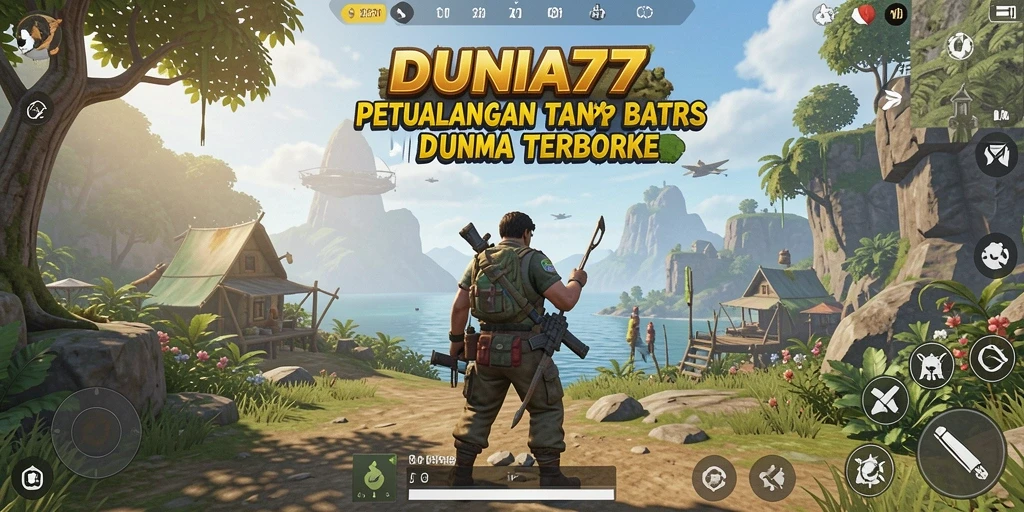 Tampilan gameplay DUNIA77 yang menakjubkan dalam dunia terbuka