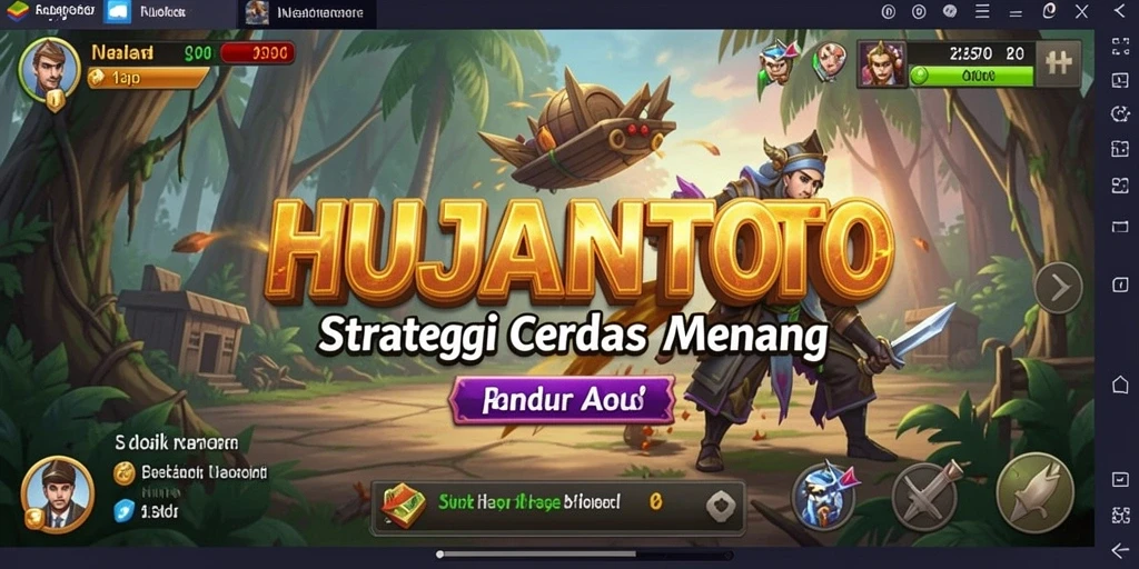 Tampilan gameplay HUJANTOTO yang menarik dan strategis.