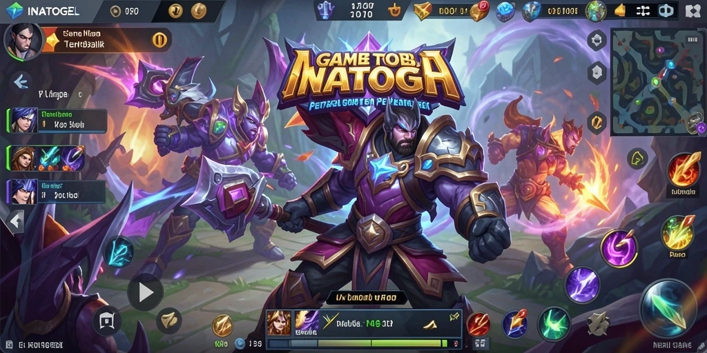 Gameplay seru INATOGEL dengan pertarungan tim yang intens.