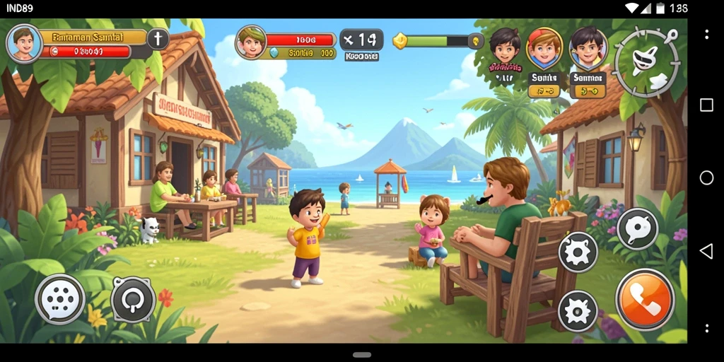 Tampilan gameplay IND89 yang ceria dan mengasyikkan.