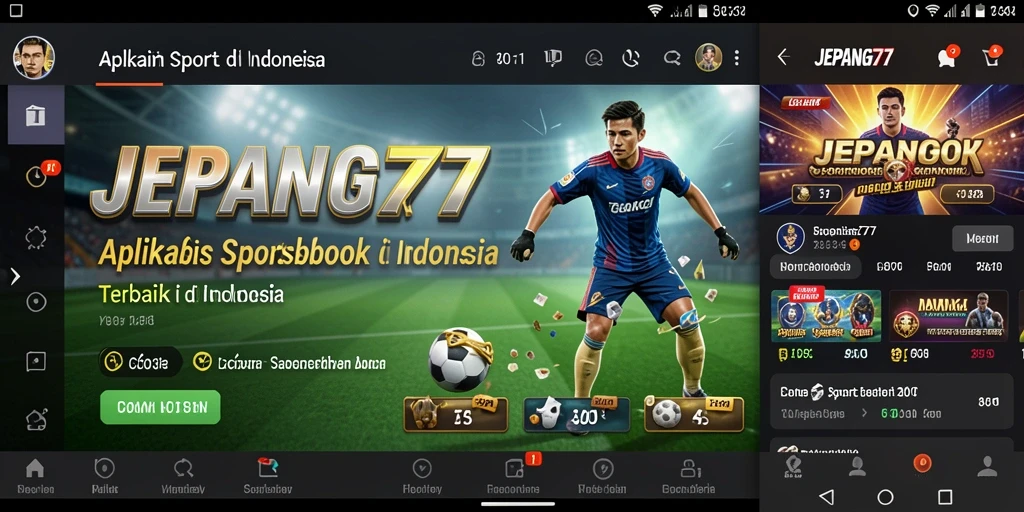Tampilan gameplay aplikasi Sportsbook JEPANG77 yang menarik dan interaktif.