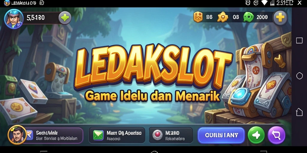 Tampilan utama gameplay LEDAKSLOT dengan fitur Idle menarik.