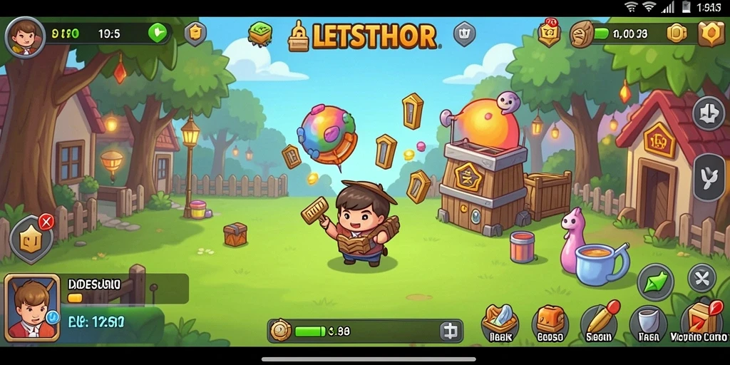 Gameplay LETSTHOR yang menarik dan penuh warna.