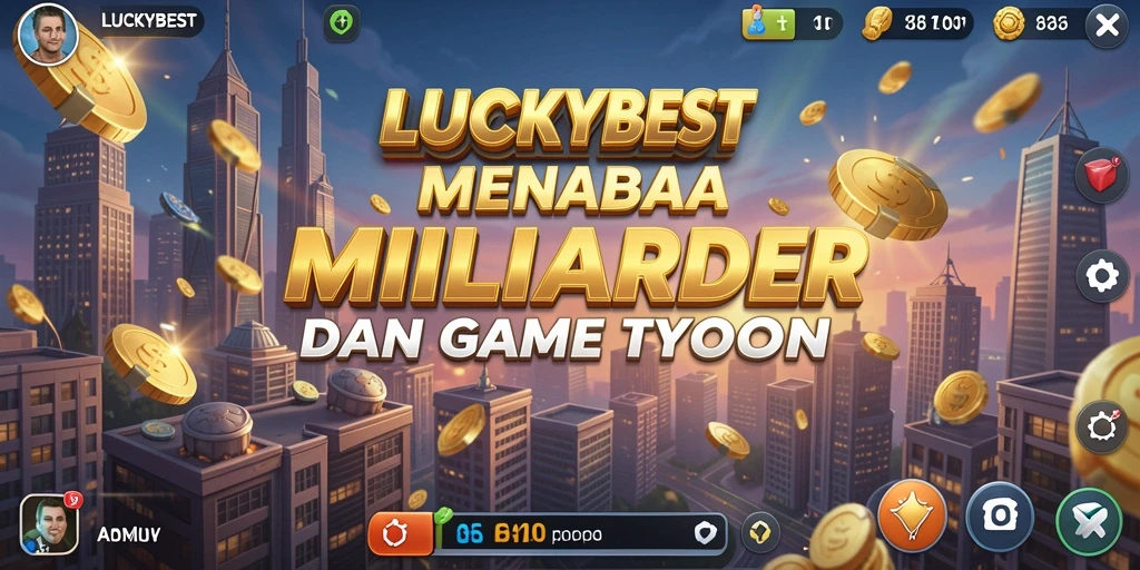 Tampilan gameplay LUCKYBEST yang menampilkan keragaman usaha.