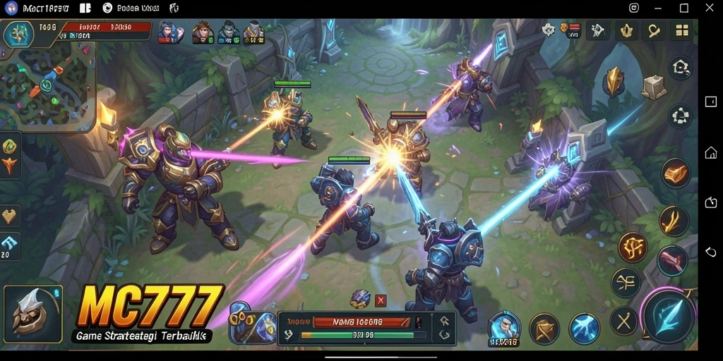 Tampilan menarik gameplay MC777 dalam pertempuran strategis SLG.