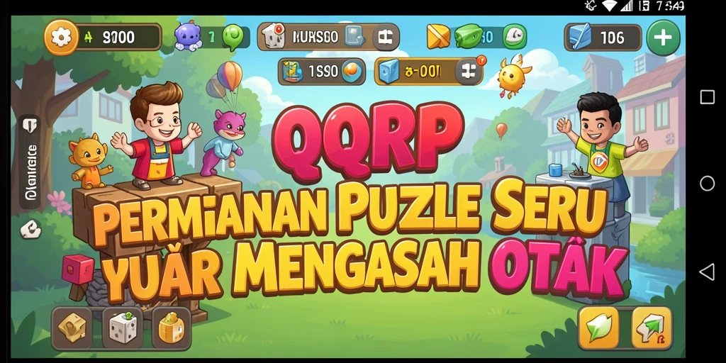 Screenshot gameplay QQRP yang menampilkan tantangan Puzzle yang menarik.