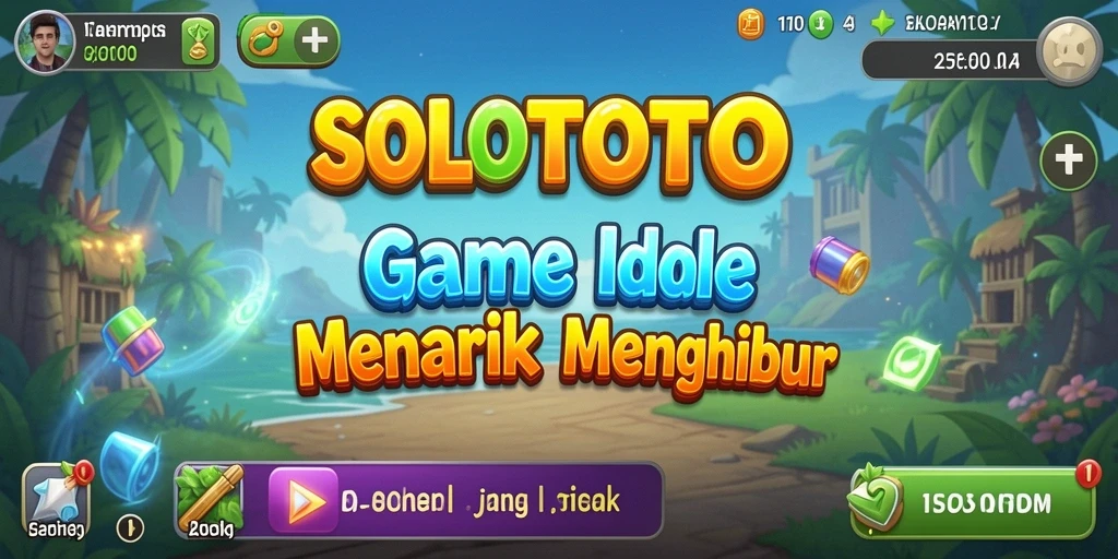 Tampilan permainan SOLOTOTO dengan karakter unik dan gameplay menarik.