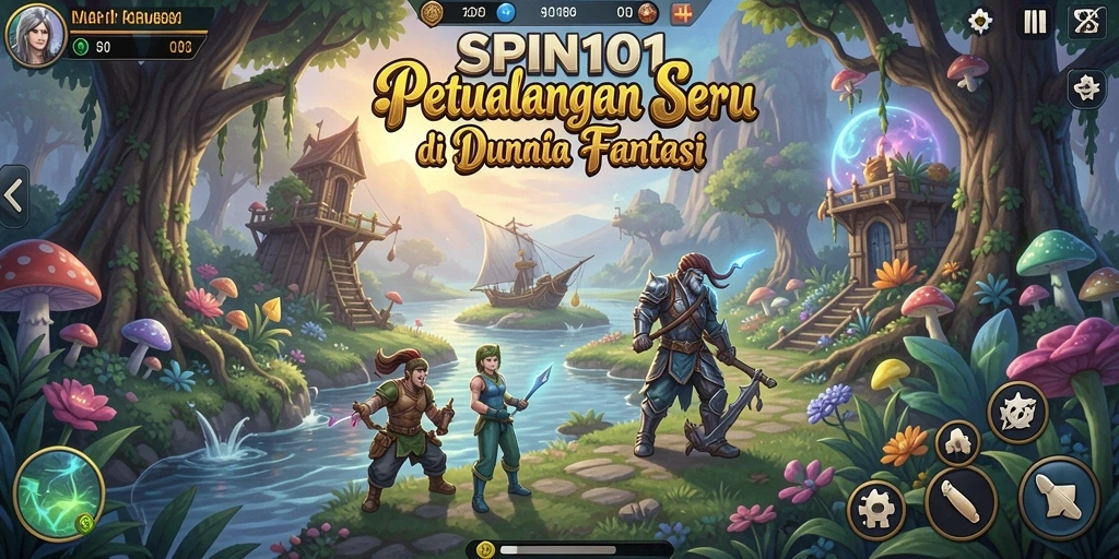 Screenshot gameplay SPIN101 menampilkan aksi seru dalam dunia petualangan.
