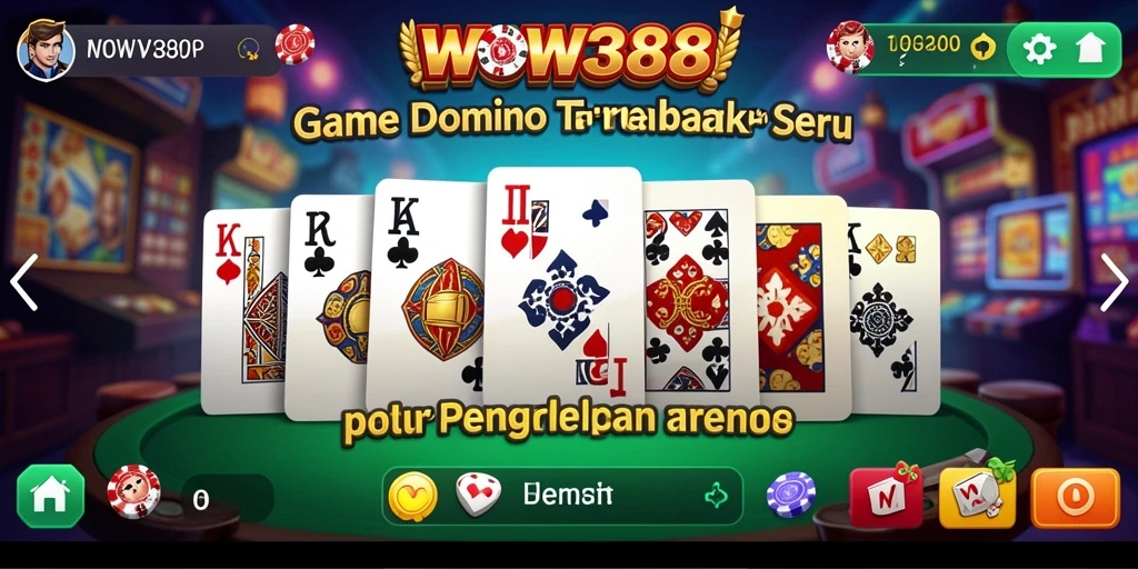 Tampilan gameplay WOW388 yang seru dan kompetitif dalam Domino.